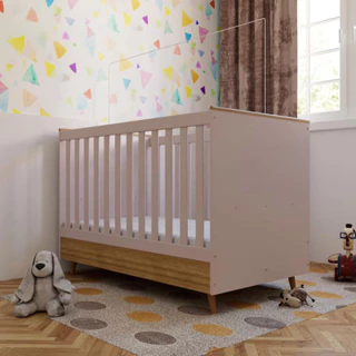 Berço 2 em 1 Ternura Plus MDP Acabamento FF Bartira em Oferta na Shopee