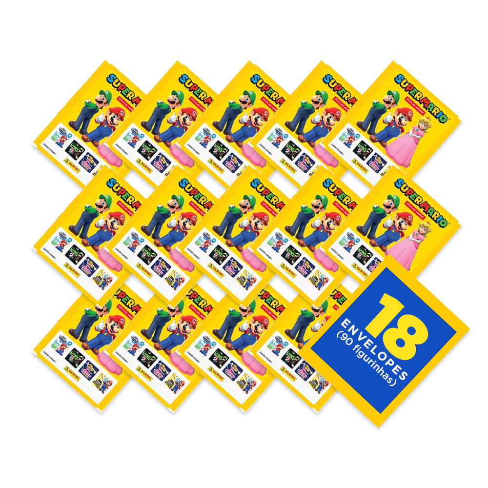 Super Mario 2026 - It’s-a me, Mario! - Contém 18 Envelopes (90 ...