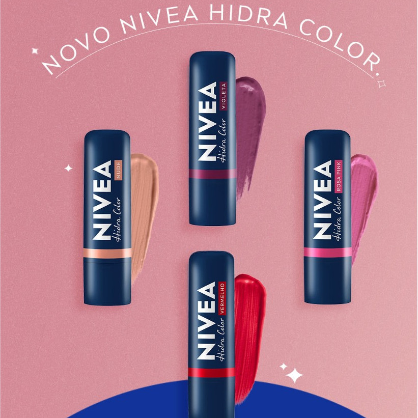 Hidratante labial nivea Color 4,8g | Shopee Brasil