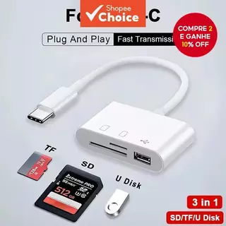 Leitor De Cartão Para iPhone iPad TF MicroSD USB Plug-and-Play Presente De Viagem em Oferta na Shopee