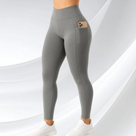 Kit 2 Calça Legging Feminino Bolso lateral Feminina Suplex Cós Largo Academia Fitness Crossfit Verão 2026