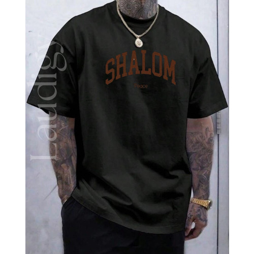 Camiseta Camisa Masculina Shalom 100% Algodão Lançamento | Shopee