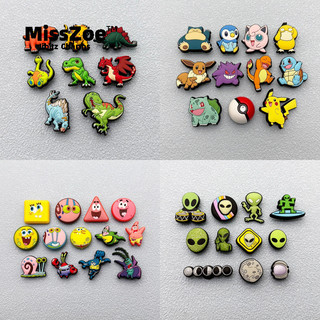 Miss Zoe Slippers charms Pikachu Buraco Sacos Acessórios Bob Esponja ...