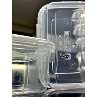 Kit Conjunto 10 Marmitas 800ml com travas Herméticas Transparente Reutilizáveis Livre de BPA — foto 7 — Achou Levou Brasil