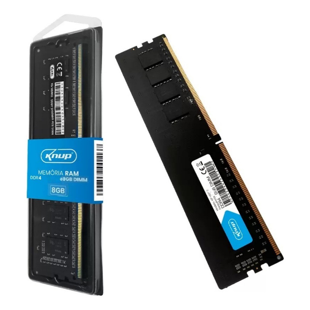 Memória Knup 8GB DDR4 2666MHz CL19 | Com Dissipador | Para Dual