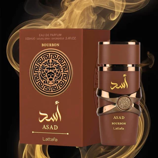 Perfume Árabe Lattafa Asad Bourbon 100ml Masculino Original – EDP Amadeirado Oriental com Projeção Poderosa em Oferta na Shopee