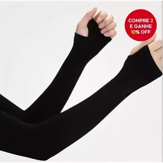 Manga De Braço De Resfriamento De Verão : Design De Dedo Altamente Elástico E Proteção UV Para Esportes Ao Ar Livre Femi em Oferta na Shopee