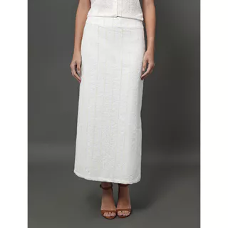 Saia Midi de Laise Calvin Klein - Branco em Oferta na Shopee