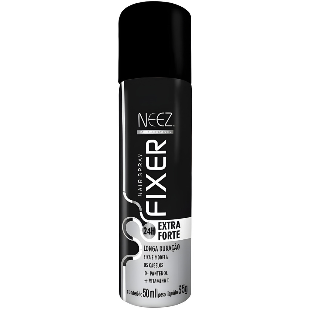 Spray Fixador De Cabelo Profissional Neez Laque Capilar Fixação