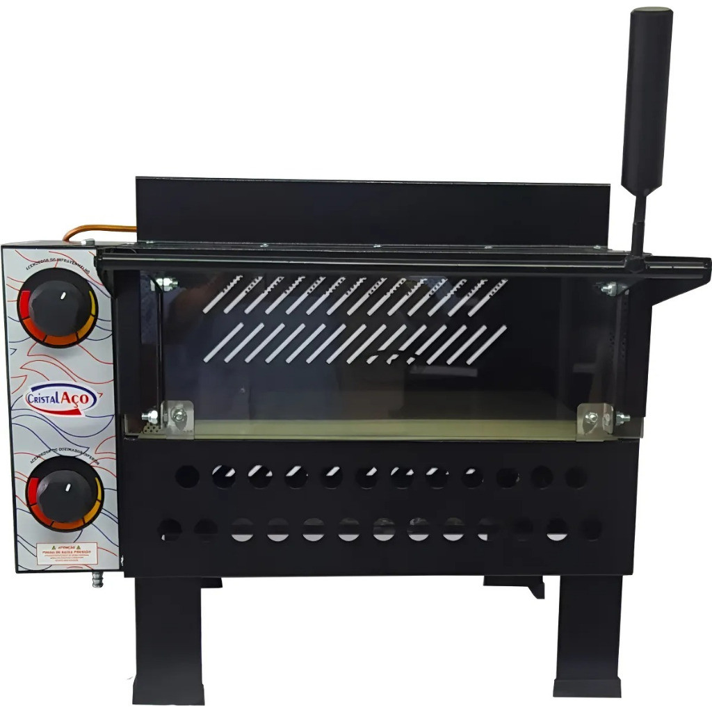 Forno De Pizza Profissional A Gás Com Infravermelho 68x48 Pa