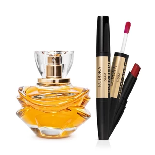 Combo Eudora Magnific Audaz Eau de Parfum 75ml + Batom 1,8g em Oferta na Shopee