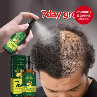 Óleo de Crescimento Capilar Jaysuing Essência de Gengibre King 7 Dias Queda de Cabelo Crescimento Capilar Sérum em Oferta na Shopee