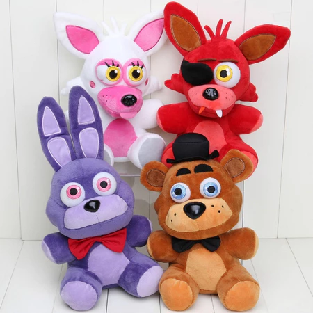 15 CM lésbica Sexta À Noite No Brinquedo Urso WC FNAF de Pelaúcia Foxy Chica Bonnie Mangle Pesadelo Boneca de pelúcia Fox e