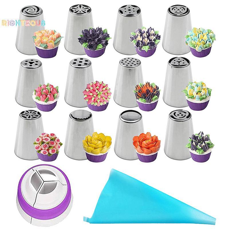Rightrous 7/11 Pçs/Set Russo Tulipa Confeiteiro Bicos De Tub