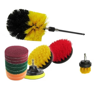 Jogo de escovas rotativas para furadeira e parafusadeira com 14 peças - Titanium em Oferta na Shopee