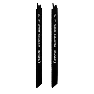 Lâmina serra sabre 300 mm 14 dentes para metal 2 peças - BOM-5138 - Bomvink em Oferta na Shopee
