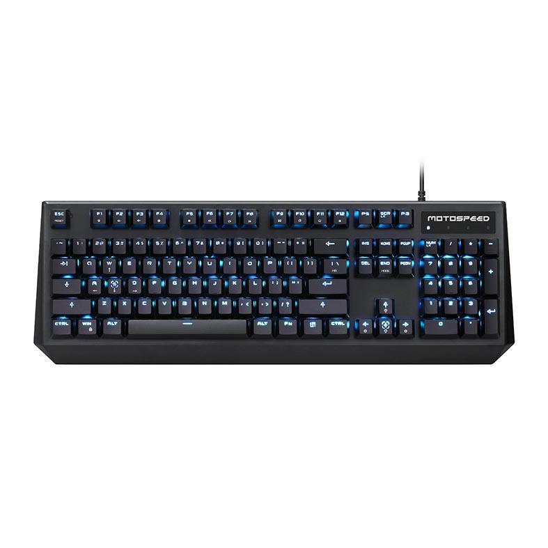 Teclado Mecanico Motospeed CK95, Led Azul, Switch Vermelho, Preto