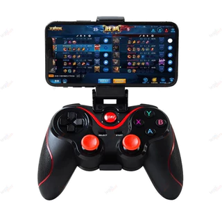 Controle Joystick Bluetooth Universal Com Cabo USB E Suporte Para Celular Tablet Android Ipad