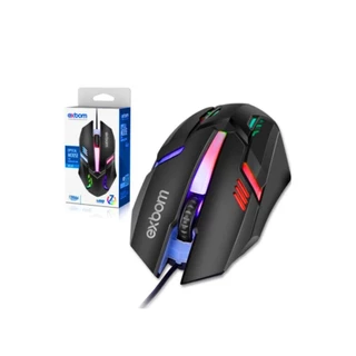Mouse Gamer Com Fio USB MS-62 4D Fighter LED RGB