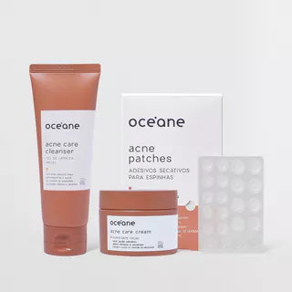 Kit Gel de Limpeza + Hidratante Facial + Adesivo Antiacne (3 Produtos) em Oferta na Shopee