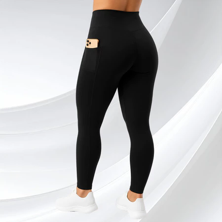 Kit 2 Calça Legging Feminino Bolso lateral Feminina Suplex Cós Largo Academia Fitness Crossfit Verão 2026
