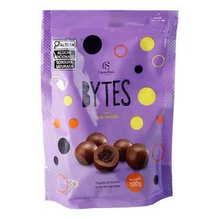 Drageados Passas Cacau Show Bytes Passas Chocolate Bolinha 100g Cacau Show Chocolates -drageado Bytes De Uva Passa 100g em Oferta na Shopee