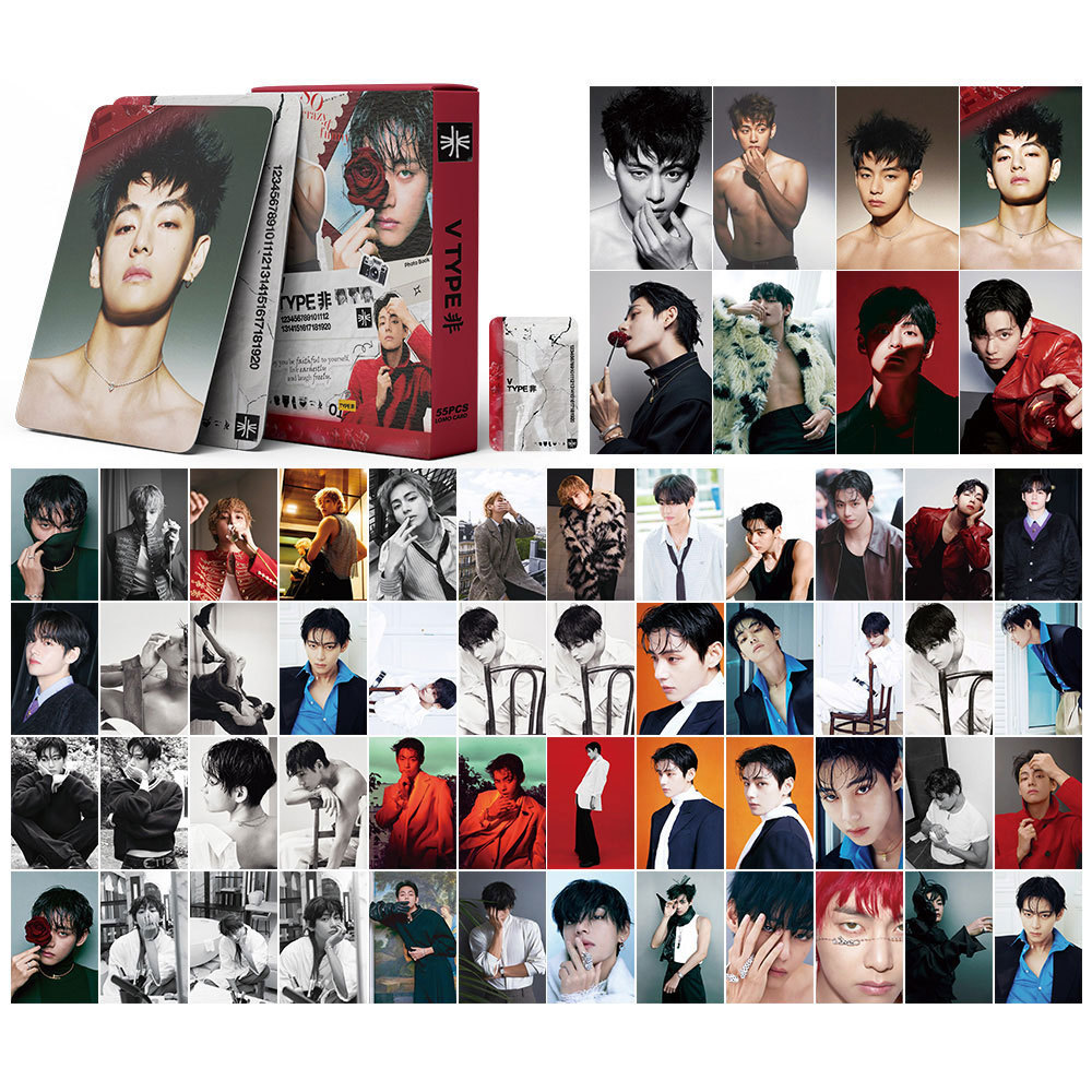 55pcs/box Jin ECHO SUGA Álbum Road To D-Day Photocards V-WINTER