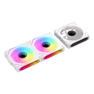 TEUCER DL-1 ARGB PC Fan Kit 3 em 1 RGB Ventilador de prisma sem fio compatível com radiador de resfriamento de água 240