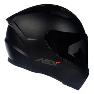 Capacete Asx City Para Moto Unissex Preto Fosco Solido + Viseira Fume ASX Original