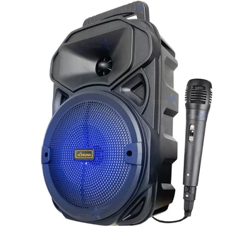 Caixa de Som Amplificada Potente | Conexão Bluetooth para Músicas e Karaokê