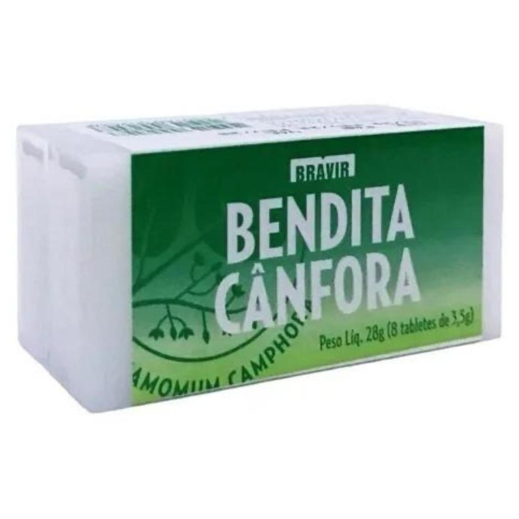Cânfora em tablete Bendita Cânfora Bravir com 8 Unidades | Shopee Brasil