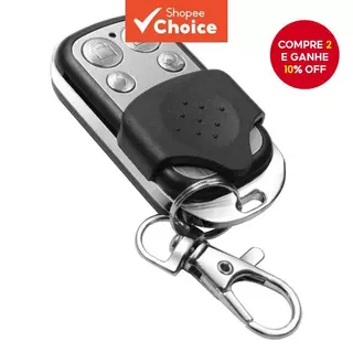 Controle Remoto Universal 433mhz Compatível Com Porta Eletrônica De Garagem 4 Botões em Oferta na Shopee