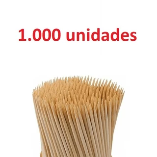 1.000 Palito Espeto Vareta De Bambu 25cm - Churrasco Espetinho Palito 25 Cm