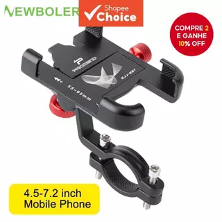 Newboler PROMEND Suporte De Telefone Para Motocicleta E Bicicleta Elétrica De Alumínio Ajustável MTB 360 ° Rotação em Oferta na Shopee