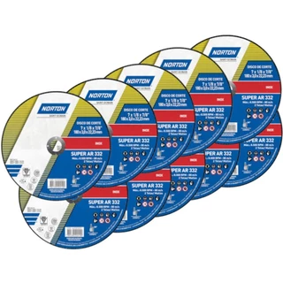 Kit 25 Discos de corte para inox 7 x 1/8 x 7/8pol - Norton em Oferta na Shopee