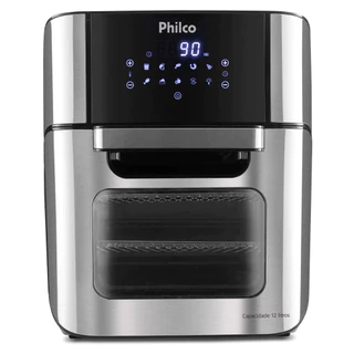 Fritadeira Elétrica Sem Óleo Air Fryer Oven Philco 12L PFR2200 Preta em Oferta na Shopee