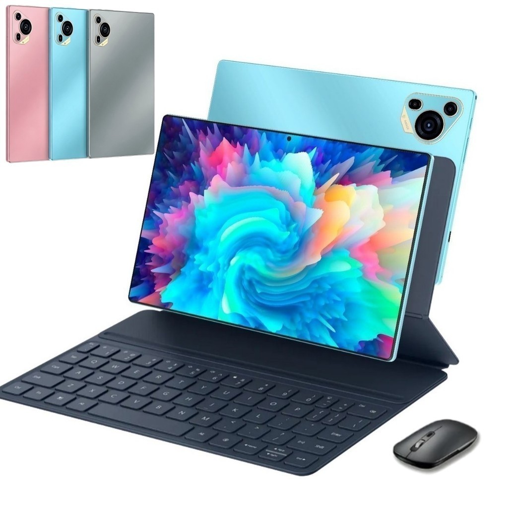 Tablet 10.1” com Teclado+Mouse 6GB RAM 128GB Android Câmera 50MP