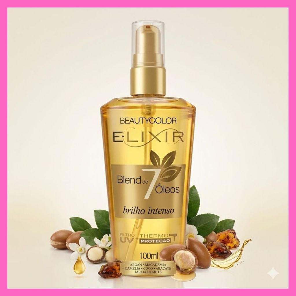 Elixir Nutritivo Blend 7 Óleos 100ml – Brilho Intenso e Nutrição ...
