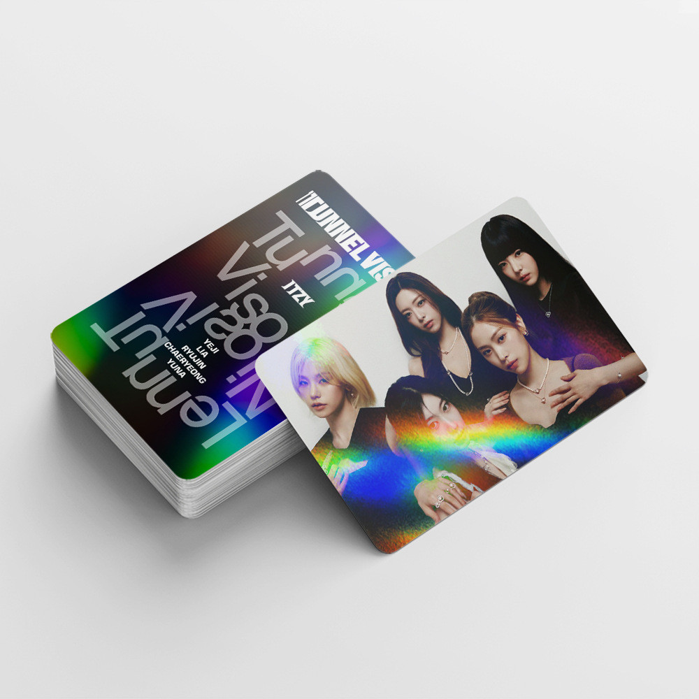 Álbum ITZY TUNNEL VISION Laser Lomo Cartão Photocard Postal 60pcs
