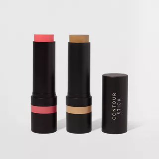 Kit Blush em Bastão Rosa Claro + Contorno em Bastão Marrom Claro Océane Edition (2 Produtos) em Oferta na Shopee