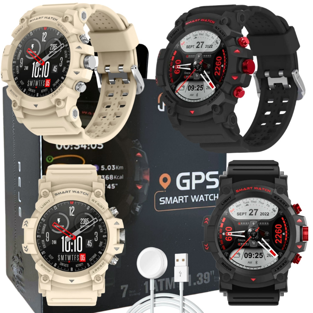 Smart Watch Com Gps Integrado Relogio Tatico Militar Masculino Android ...
