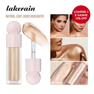 Iluminador Líquido Lakerain para Contorno do Corpo e Rosto, Bronzear e Iluminar a Beleza. em Oferta na Shopee