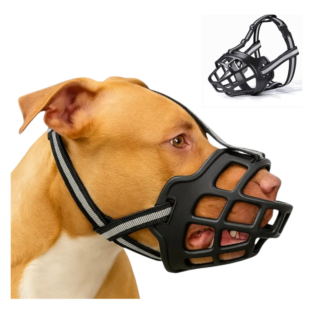 Focinheira Para Cães Ajustável Pitbull Tamanho Pp Ao Xg G | Shopee Brasil
