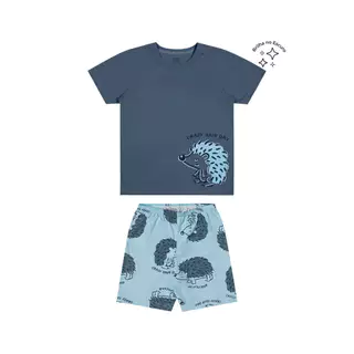 Pijama Curto Infantil Menino Ouriço Elian Azul em Oferta na Shopee