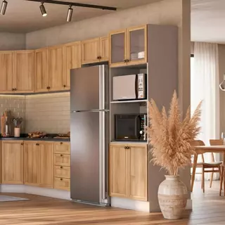 Armário Cozinha Completo Ditália Berlim 8 Pçs CV/BR B9 em Oferta na Shopee