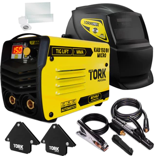 Maquina Aparelho Solda 150A Bivolt MMA Tig Mascara Tork em Oferta na Shopee