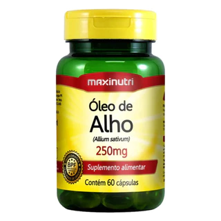 Óleo de Alho 250mg 60 Cápsulas Maxinutri em Oferta na Shopee