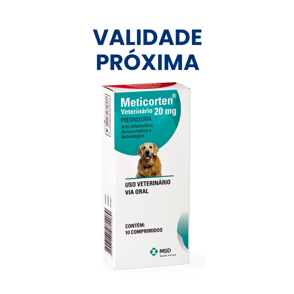 Meticorten 20mg Prednisona - VALIDADE PRÓXIMA | Shopee Brasil