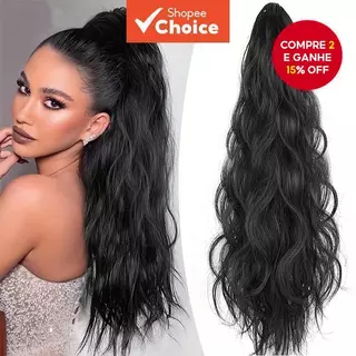 Extensões De Rabo De Cavalo Ondulado De Água Longa De 20 Polegadas – Peruca Com Prendedor De Garra Para Mulheres em Oferta na Shopee