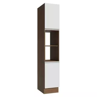 Paneleiro 40 cm 2 Portas e 2 Nichos Rustic/Branco Glamy Madesa em Oferta na Shopee